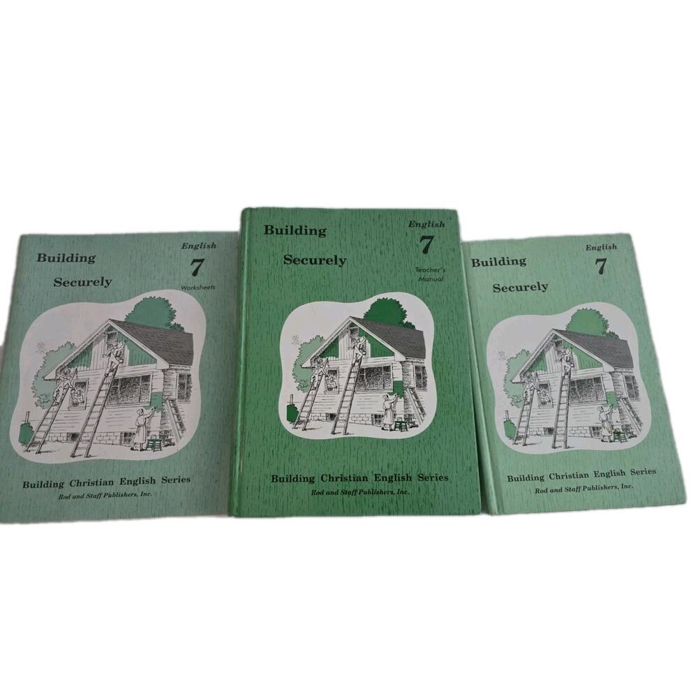 Rod and Staff English 7 Building Securely Textbook Teacher Manual And Worksheets